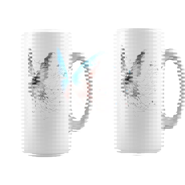 魔法の蝶 エレガント 神秘的な蝶 銀河 星 長袖tシャツ コーヒーマグ