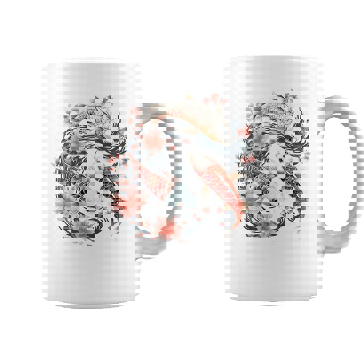 鯉 桜 長袖tシャツ コーヒーマグ