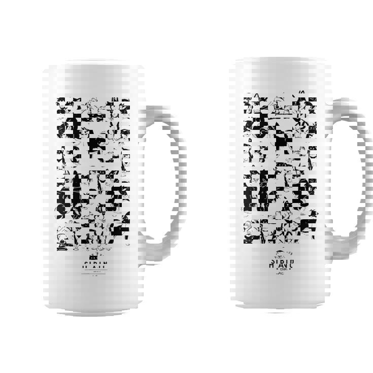 黒柴たくさん かわいい柴犬 柴犬イラスト コーヒーマグ