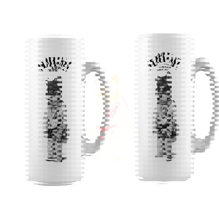 黒柴犬 柔道空手マスター 白柔道師 コーヒーマグ