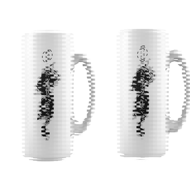 龍体文字 きに むく つる えて フトマニ図 神代文字 龍神様 縄文 かっこいい 開運 言霊 お守り コーヒーマグ