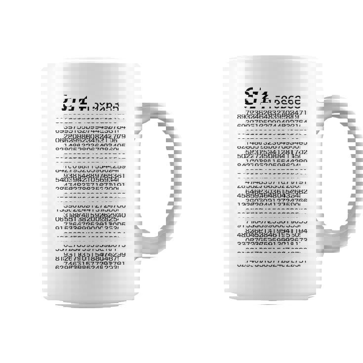 （背中側 バックプリント）314 円周率 パイ《数学》【変なtシャツ屋さん】理数系 数字 メッセージ 面白い コーヒーマグ