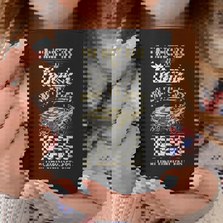 1955年生まれ、70歳の誕生日、クラシックカー コーヒーマグ 面白い贈り物