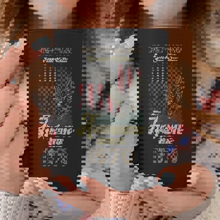 1970年、アメリカ国旗、イーグル、55歳の誕生日、愛国的 コーヒーマグ 面白い贈り物