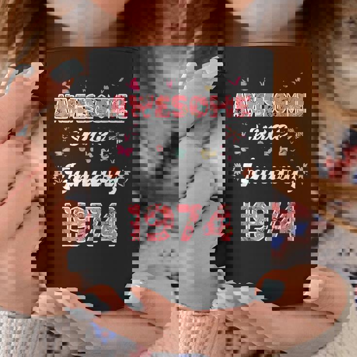 1974年1月から素晴らしい花、1974年1月の誕生日。 コーヒーマグ 面白い贈り物