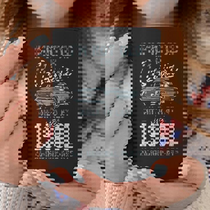 1981年クラシックカー生誕44周年 コーヒーマグ 面白い贈り物