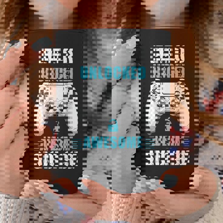 38歳の誕生日ビデオゲーマー レベル38 アンロック済み 1987年以来 コーヒーマグ 面白い贈り物