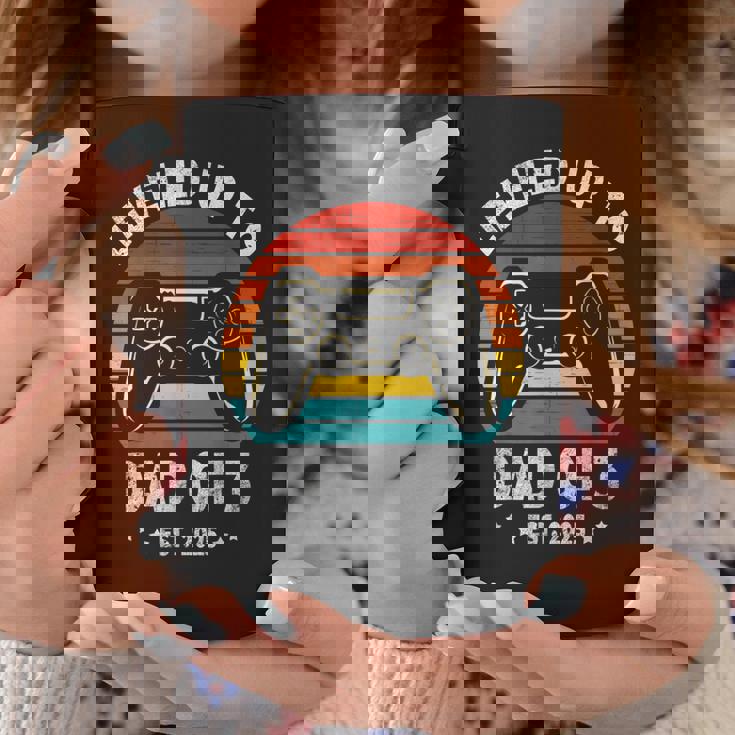 3人のお父さんにレベルアップ 再び3人のパパ 2025 父の日 コーヒーマグ 面白い贈り物