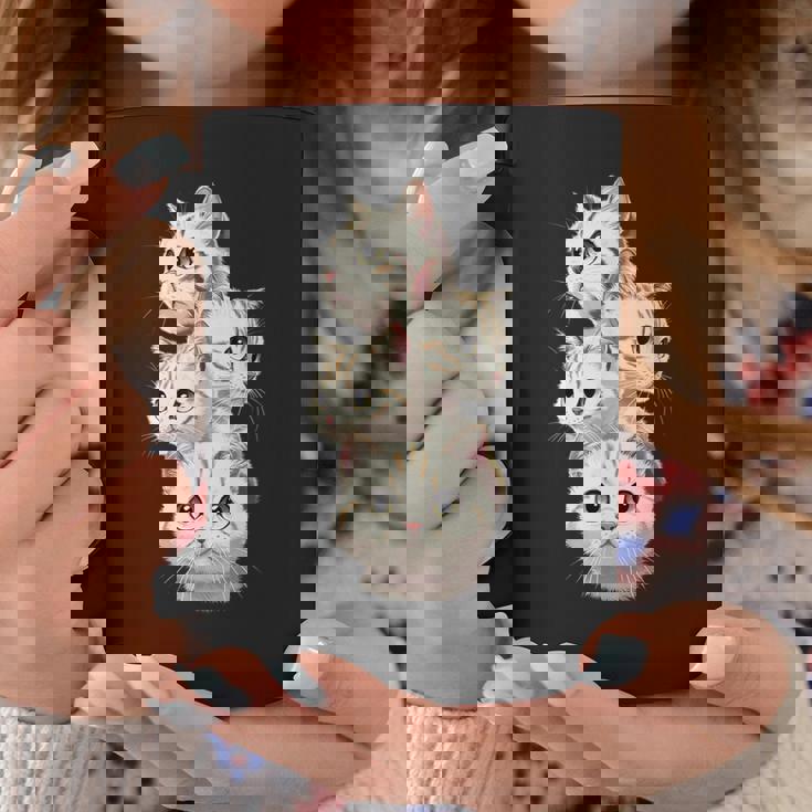 4 匹のかわいい猫 猫愛好家に最適 コーヒーマグ 面白い贈り物