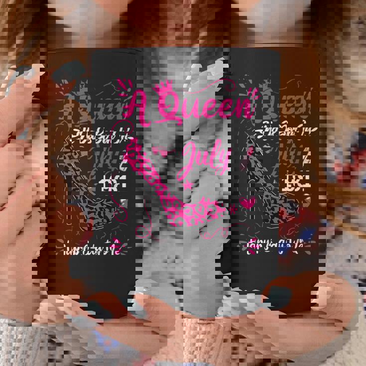 43歳の誕生日 ハイヒール A Queen Was Born In 7月 1981 コーヒーマグ 面白い贈り物