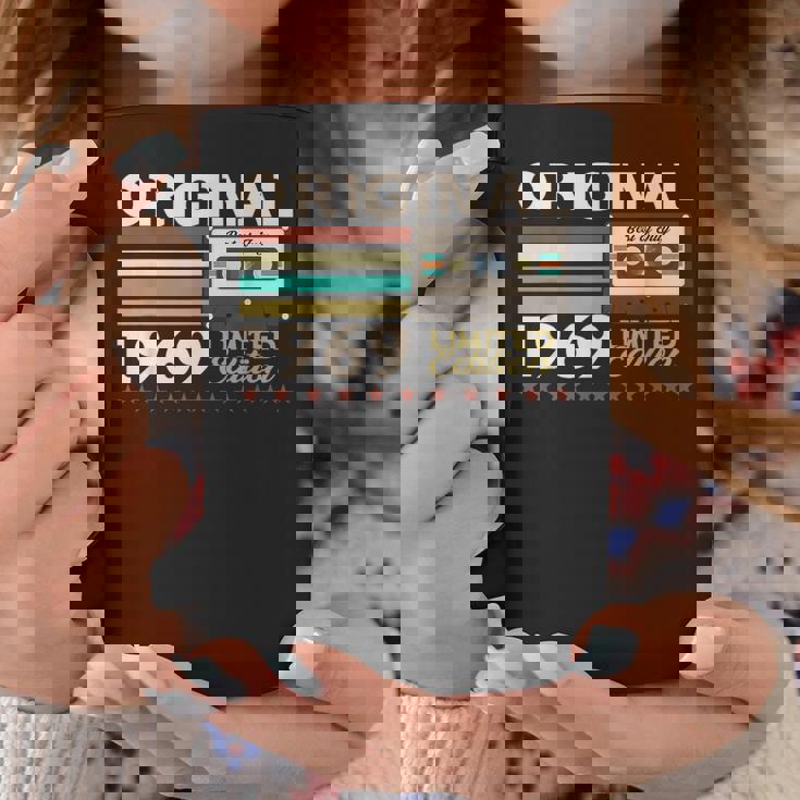 55 歳の誕生日プレゼント男性 1969 年 7月レトロ ビンテージ テープ コーヒーマグ 面白い贈り物