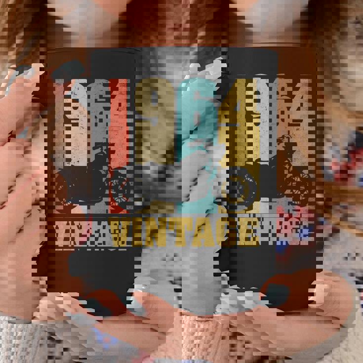 61 歳の誕生日バイカーギフトtシャツ-ヴィンテージ1964バイク コーヒーマグ 面白い贈り物