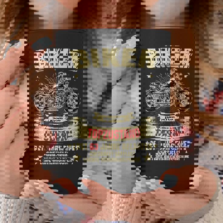 メンズ 63歳の誕生日 男性 バイカー オートバイ レジェンド ギフトアイデア コーヒーマグ 面白い贈り物