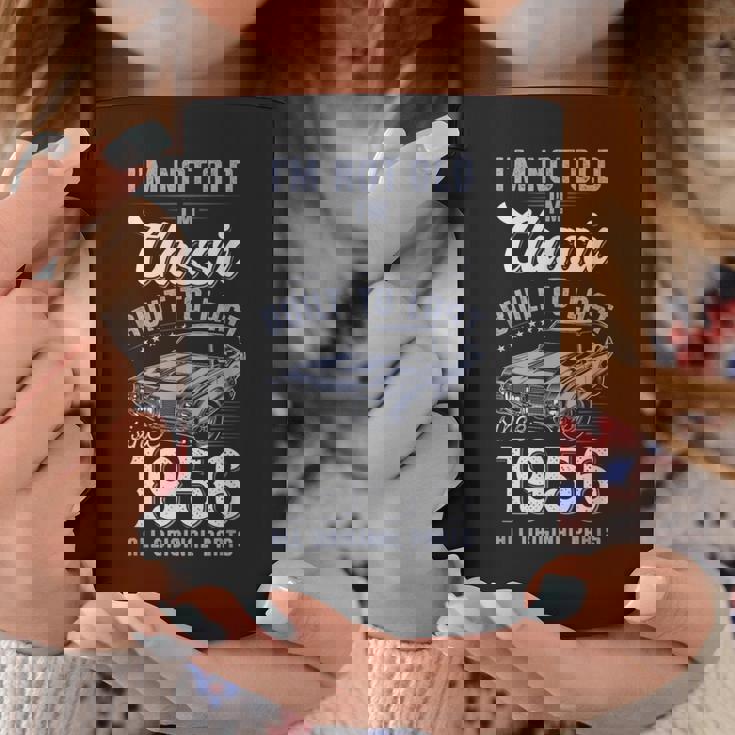 69歳の誕生日 1956年クラシックカー コーヒーマグ 面白い贈り物