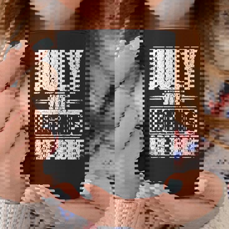 7月 伝説が生まれるとき 誕生月デザイン コーヒーマグ 面白い贈り物