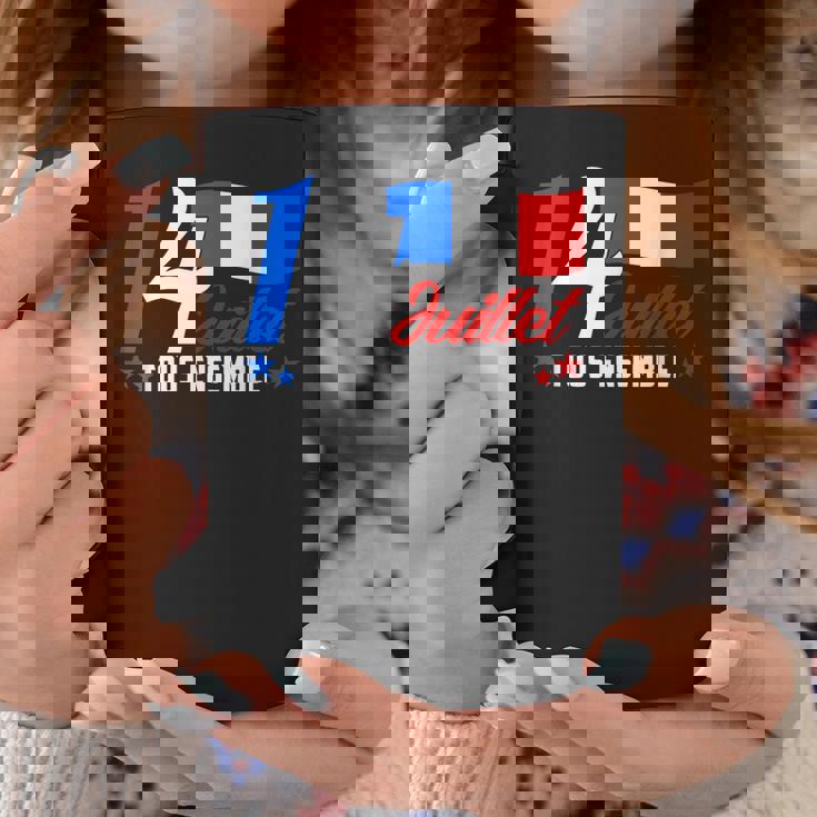 7月14日 全国共和党 フランス トリコロール コーヒーマグ 面白い贈り物