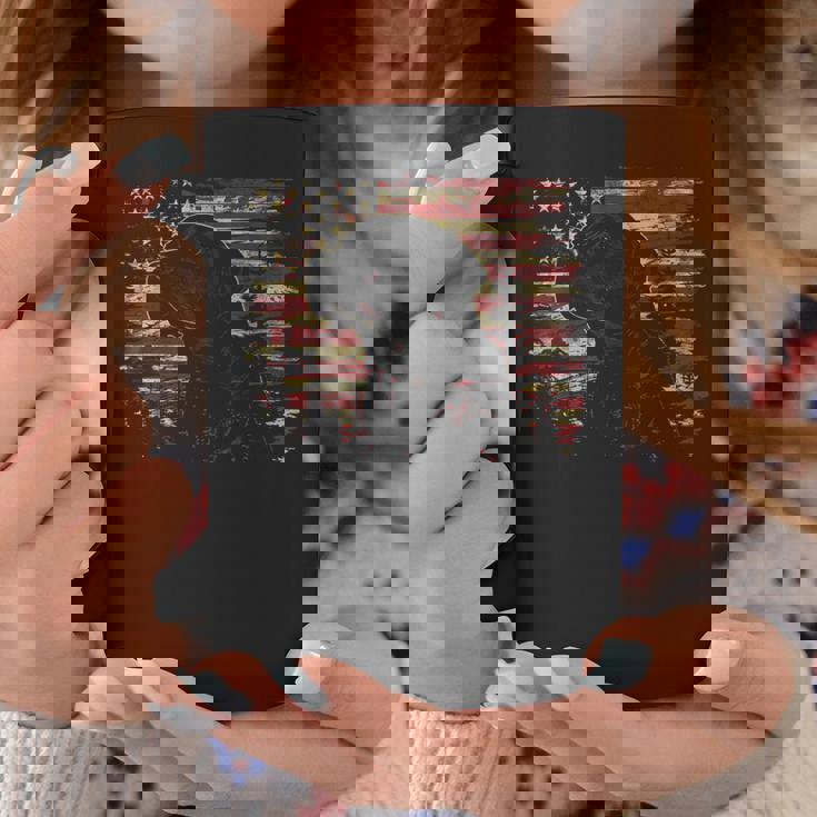 7月4日 アメリカ国旗 愛国心が強いラブラドールレトリバー犬 コーヒーマグ 面白い贈り物