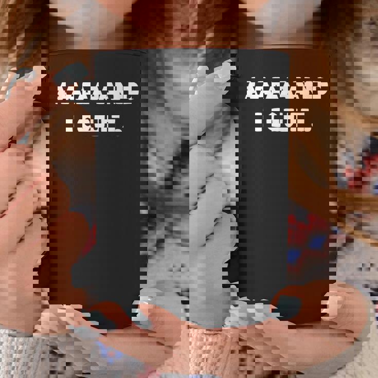 Aaaaand I Quit -Arcastic Quitting Loser コーヒーマグ 面白い贈り物