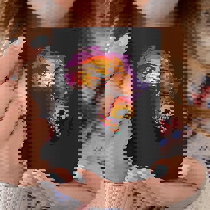 African American Boyunflower Melanin History Month コーヒーマグ 面白い贈り物