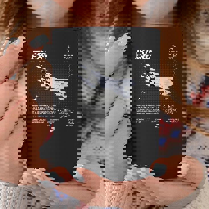 Airbus-A318 エアクラフト ホワイト コーヒーマグ 面白い贈り物