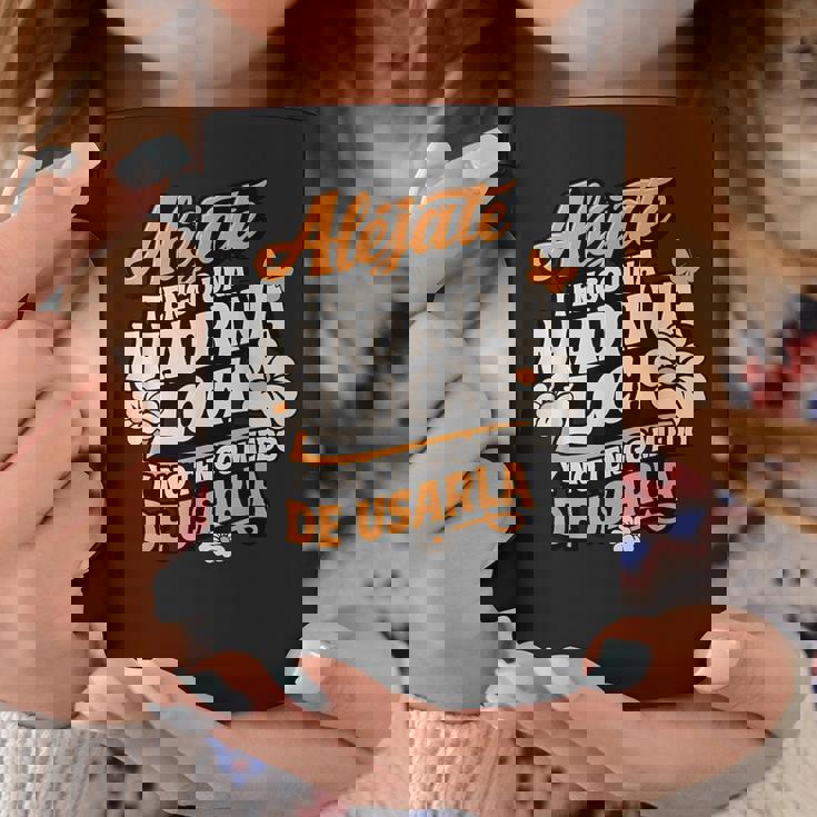 Alejate Tengo Una Madrina Loca Y No Tengo Miedo De Usarla Taza de café Regalos divertidos