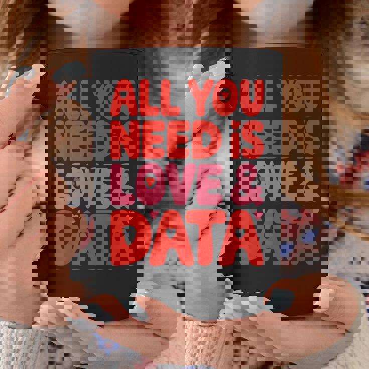 All You Need Is Love & Data Teacher コンピュータースプレッドシート コーヒーマグ 面白い贈り物
