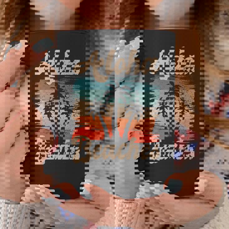 Aloha Beaches ハワイ サーフィン ストランドパーティー バケーション サーファー コーヒーマグ 面白い贈り物