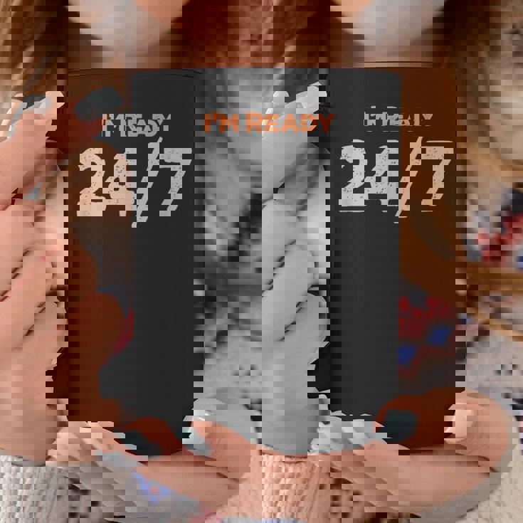 I Am Ready 247 おもしろミーム コーヒーマグ 面白い贈り物