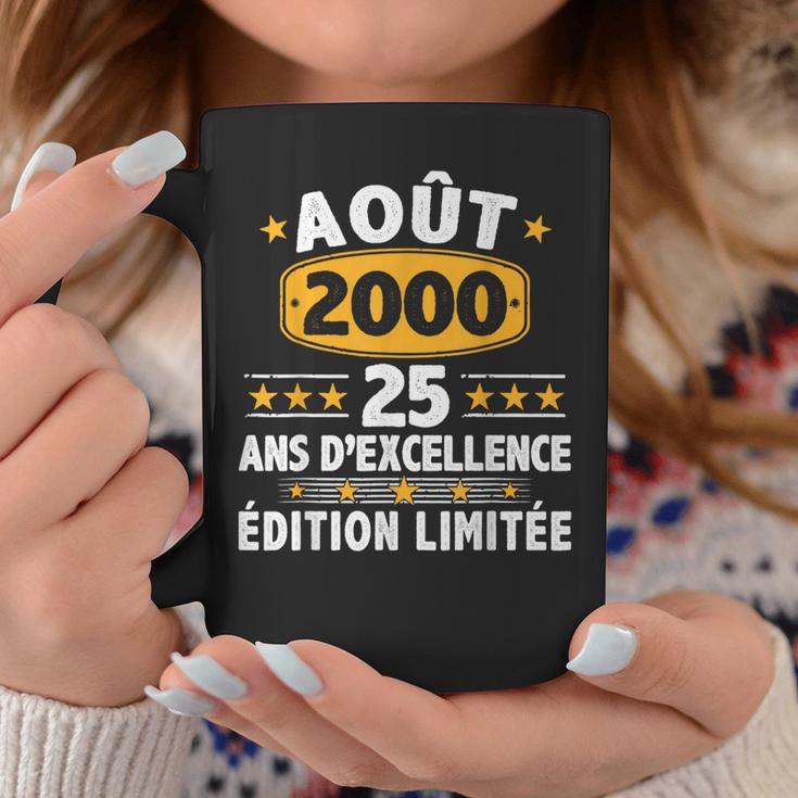 Août 2000 25 Ans Homme Cadeau Anniversaire Août 2000 Tasse Cadeaux drôles