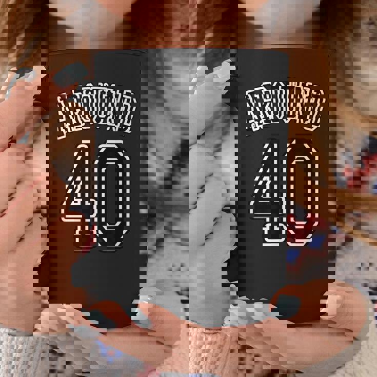 Around 40 アラフォー（四十歳 40才）【ユニフォーム風】（お誕生日）祝 40代 サプライズ 面白 コーヒーマグ 面白い贈り物