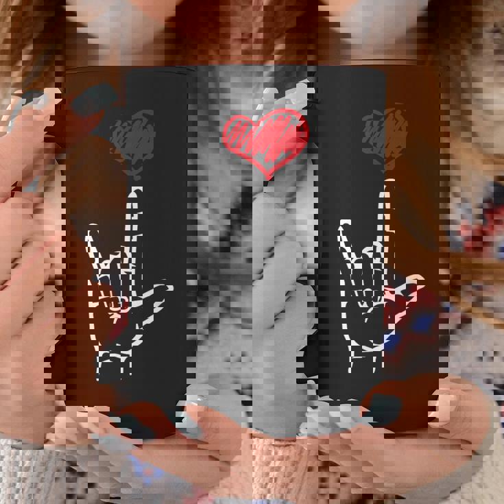 Asl I Love You Hand Heart アメリカ手話 コーヒーマグ 面白い贈り物