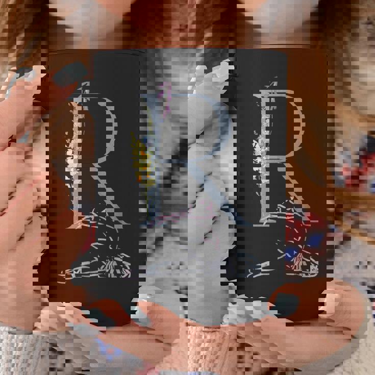 Balla バレリーナ イニシャル 名 R ダンス モノグラム バレエ コーヒーマグ 面白い贈り物