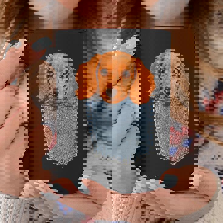 Beagle In My Pocket シャツ かわいい子犬 ダックスフンド ドッグシャツ コーヒーマグ 面白い贈り物