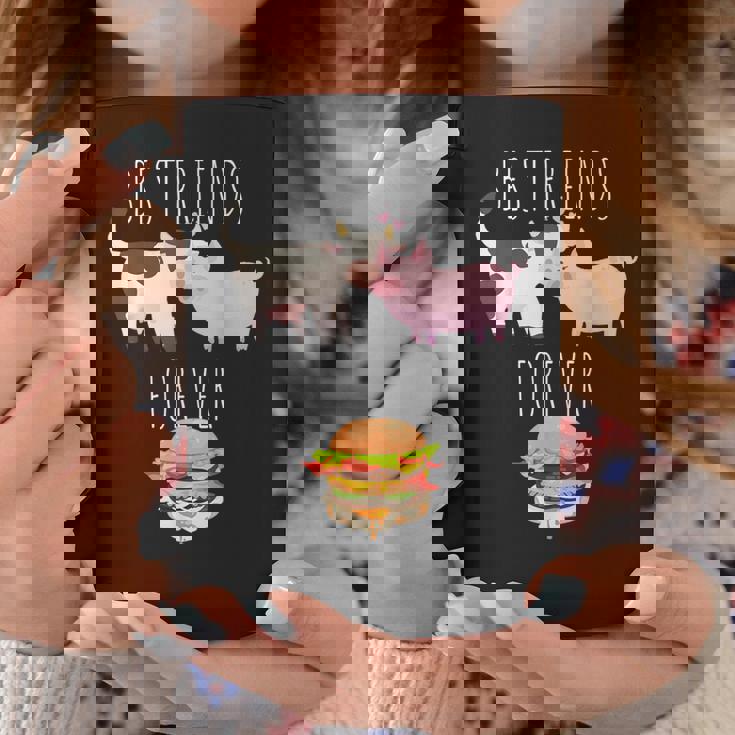 Best Friends Forever Beef Lover Pork Meat Bacon Burger コーヒーマグ 面白い贈り物