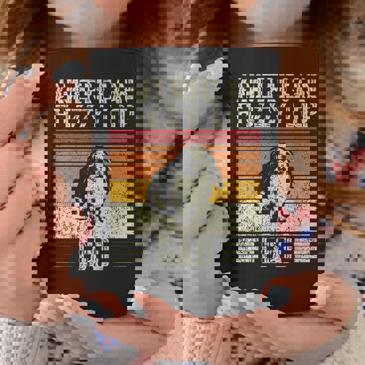 Best Rabbit Dad ヴィンテージアメリカンファジーロップ コーヒーマグ 面白い贈り物