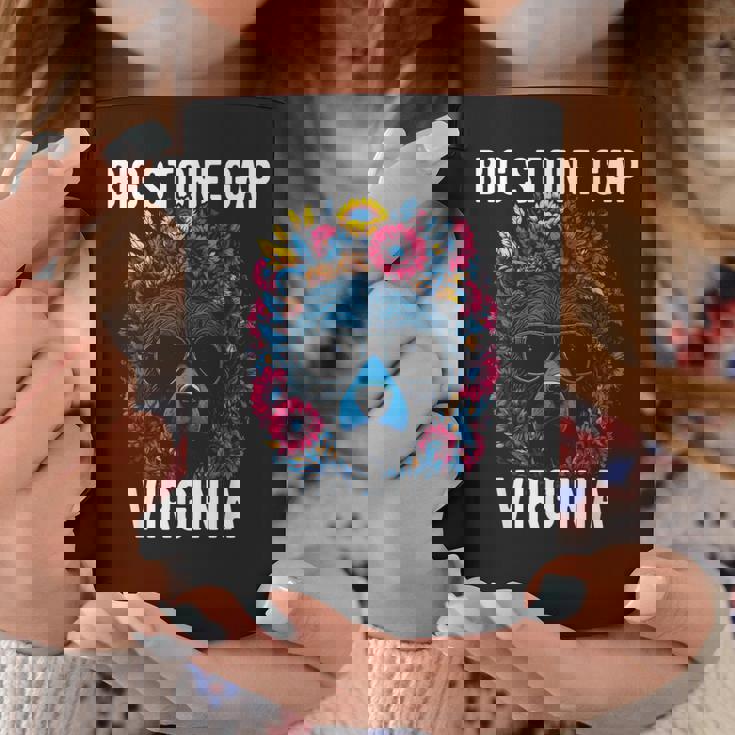 Bigtone Gap バージニア Usa クマと花のデザイン コーヒーマグ 面白い贈り物