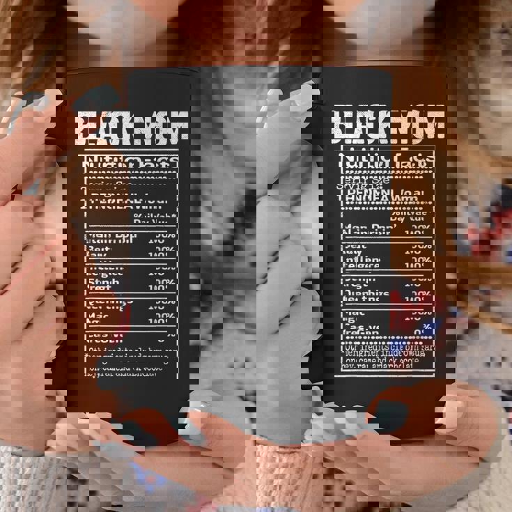 Black Mom Nutrition Facts History Month Proud Mama's Day Coffee Mug Personalized Gifts