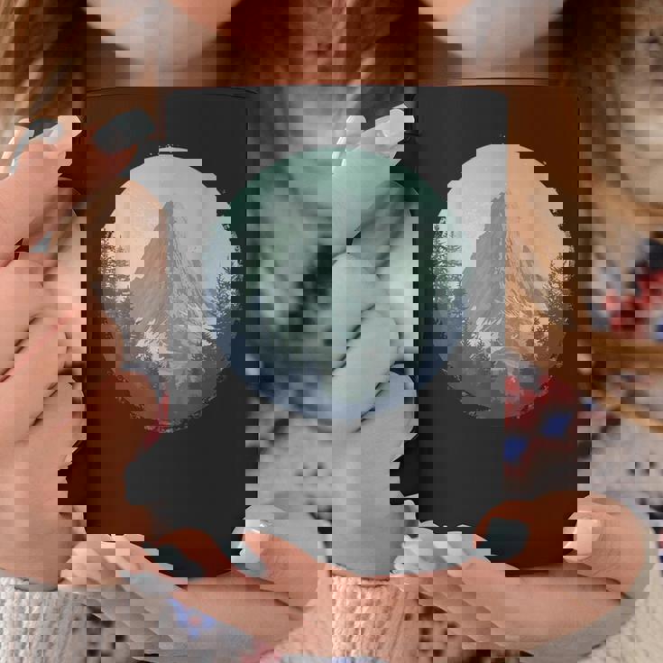 Blue Mountain Retrointage Hiking Camping Lover Glamper コーヒーマグ 面白い贈り物