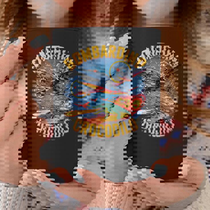 Bombardino Crocodilo Italian Brainrot コーヒーマグ 面白い贈り物