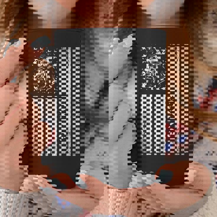 Boxerintage Boxing American Flag Boxing Distressed コーヒーマグ 面白い贈り物