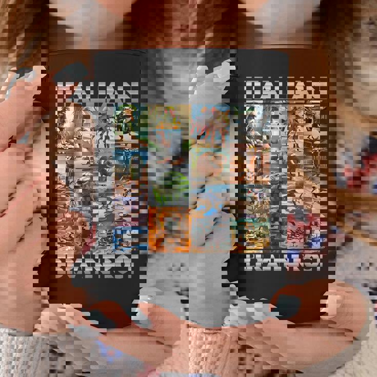 Brainrot Meme イタリアンブレイン 腐敗 イタリアンブレイン コーヒーマグ 面白い贈り物