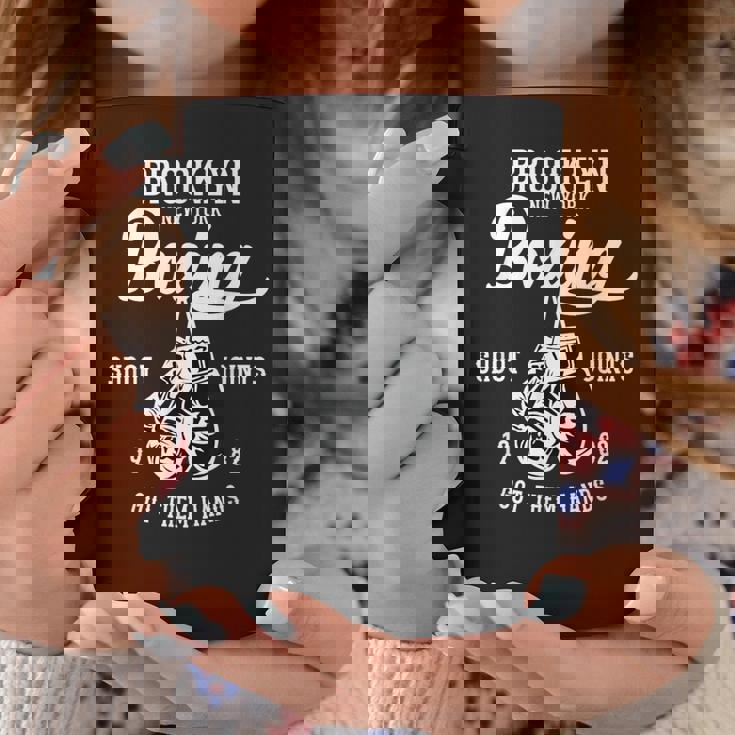 Brooklyn New York ボクシング スローバック コーヒーマグ 面白い贈り物