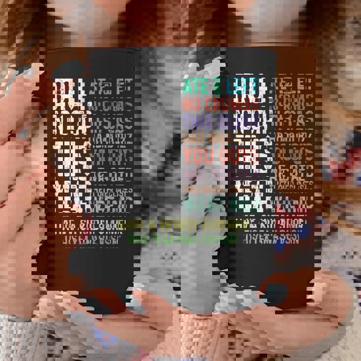 Bruh This Year Was Goated No Cap 面白い 学校最後の日 コーヒーマグ 面白い贈り物