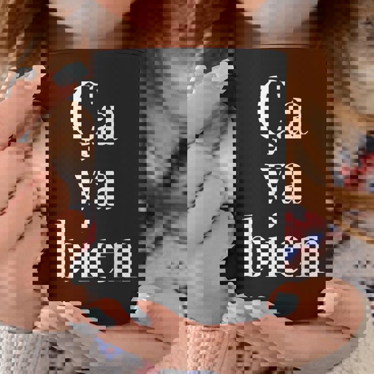 Caa Bien《サヴァビアン》【フランス語 文字】《白文字 ホワイト》メッセージ かわいい おしゃれ コーヒーマグ 面白い贈り物