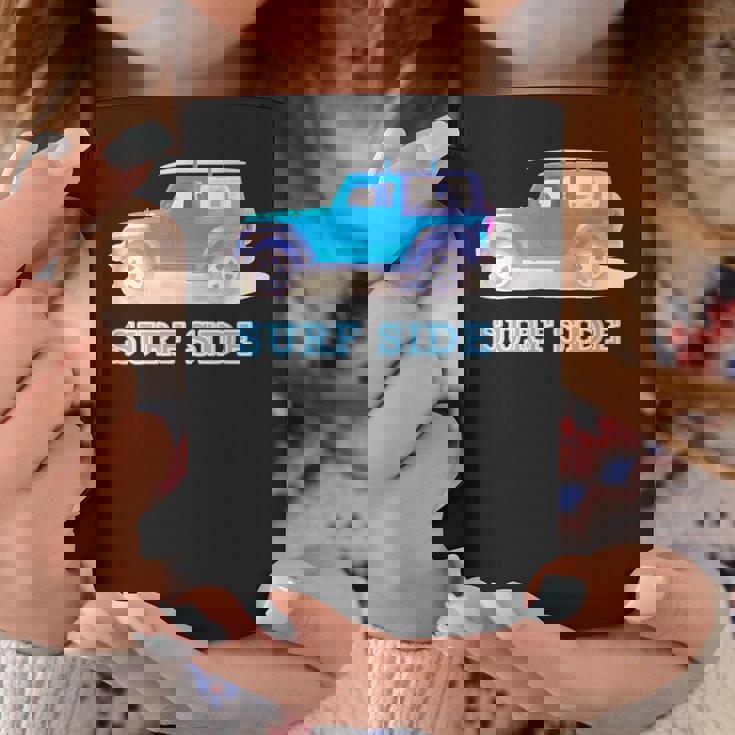 The Car On Theeaside【Surfide サーフサイド】車 サーフィン／サーファー 夏・海 コーヒーマグ 面白い贈り物