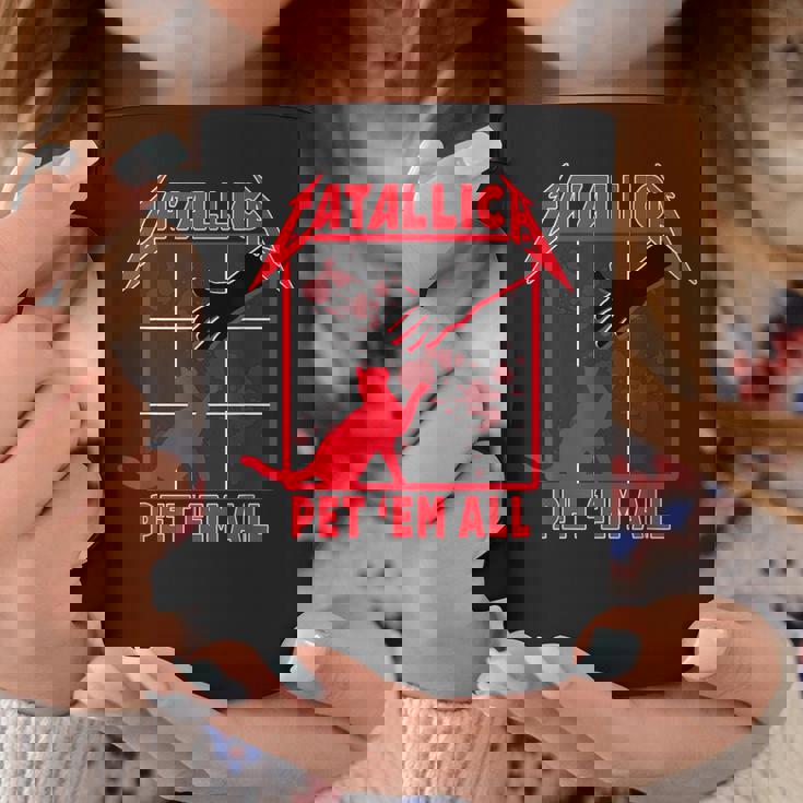 Catallica Pet 'Em All ファニーキャットtシャツ コーヒーマグ 面白い贈り物