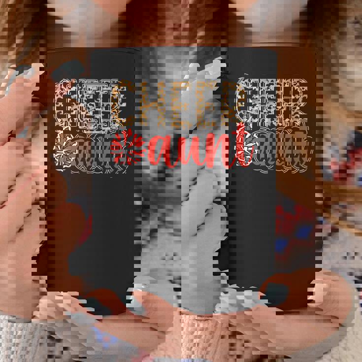 Cheer Aunt Leopard Aunt Of A Cheerleader Aunt Cheer Auntie Coffee Mug Unique Gifts