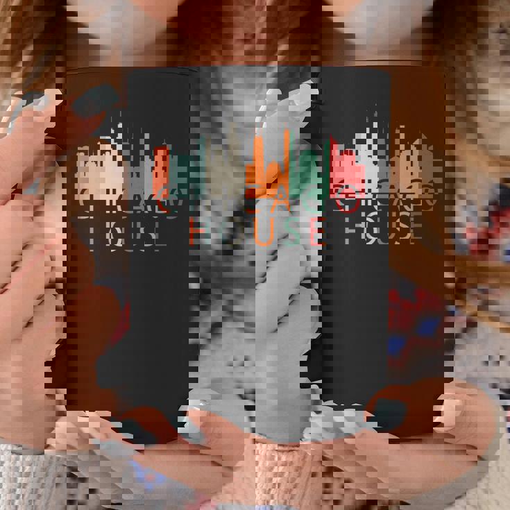 Chicago House Music レトロ ヴィンテージ シャツ ラブ シカゴ コーヒーマグ 面白い贈り物