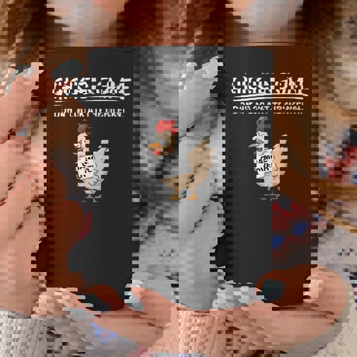 Chicken Game Do Not Look The Chicken You Look Game コーヒーマグ 面白い贈り物