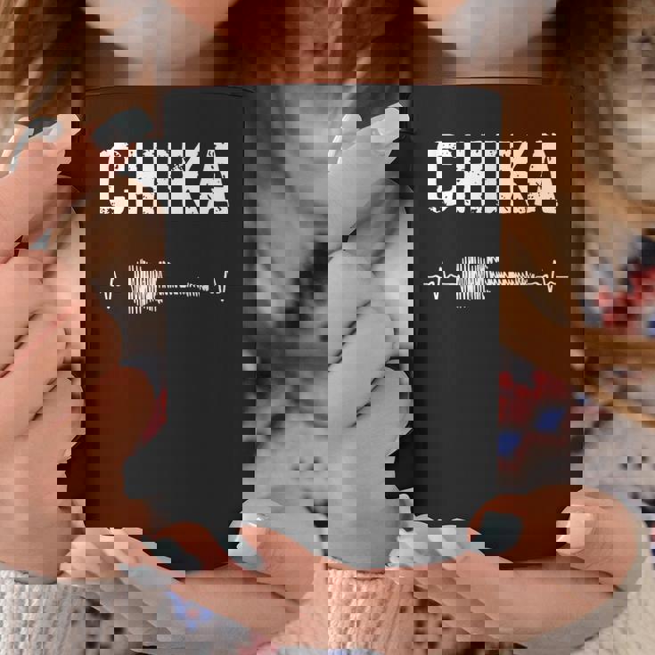 Chika ギター ハートビート 音楽 ギタリスト レトロ ヴィンテージ コーヒーマグ 面白い贈り物